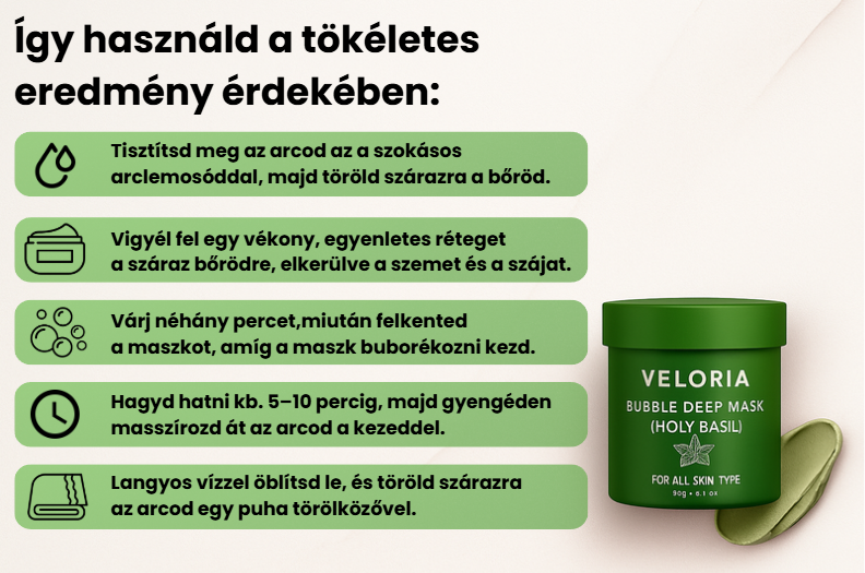 Holy-Basil Bubble Deep Maszk